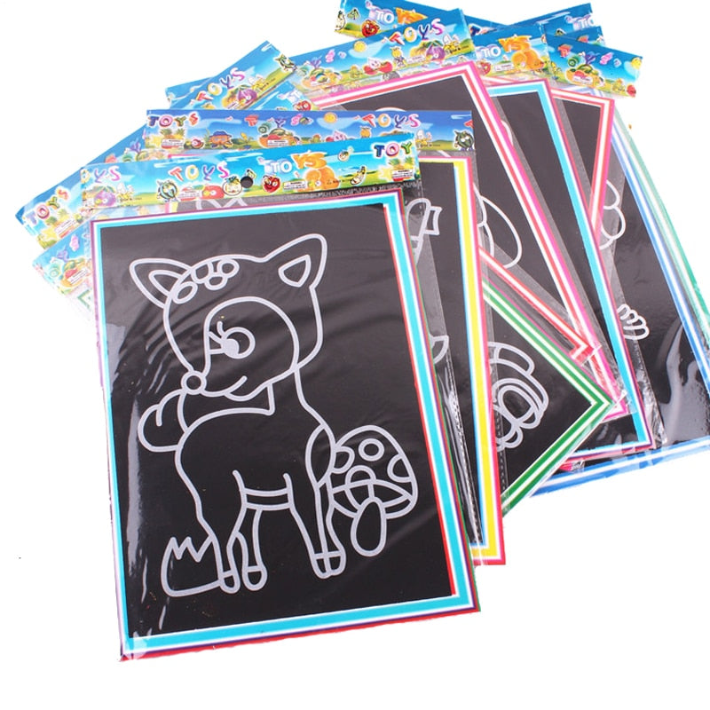 Magic Scratch Art Doodle Pad Educational Toy Magic Scratch Art Doodle Pad Educational Toy